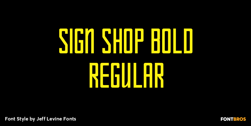 Sign Shop Bold Regular Font Poster #1