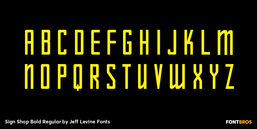 Sign Shop Bold Regular Font Poster #2