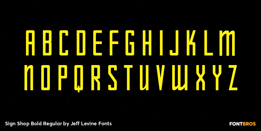 Sign Shop Bold Regular Font Poster #3