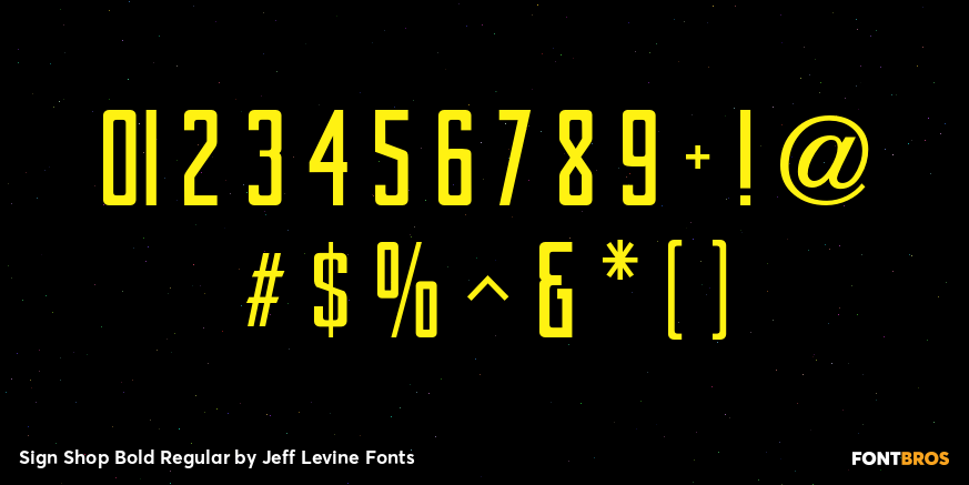 Sign Shop Bold Regular Font Poster #4