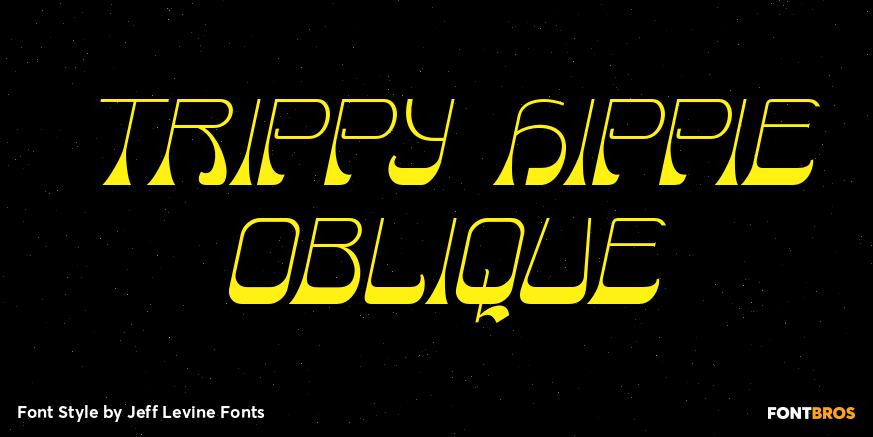 Trippy Hippie Oblique Poster