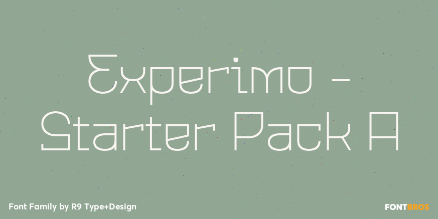 Experimo - Starter Pack A Font Poster #1