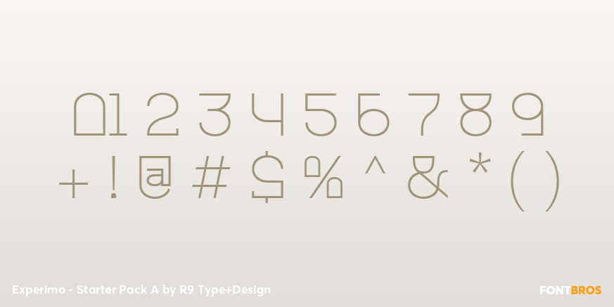 Experimo - Starter Pack A Font Poster #4