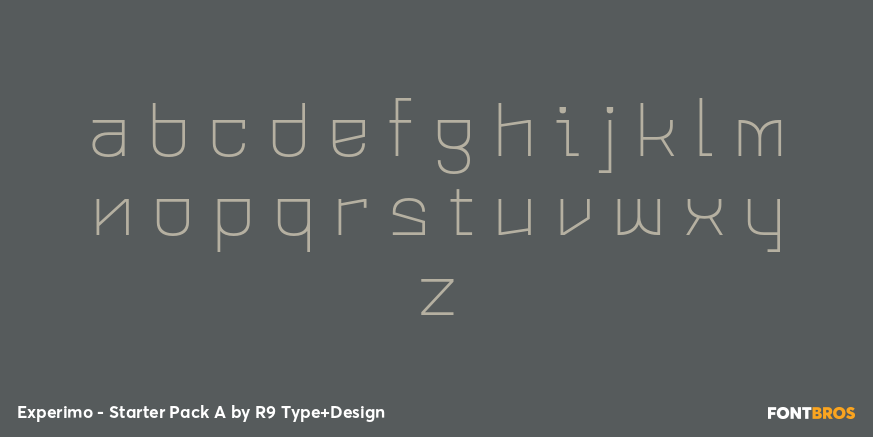 Experimo - Starter Pack A Font Poster #3