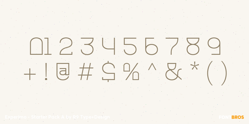 Experimo - Starter Pack A Font Poster #4