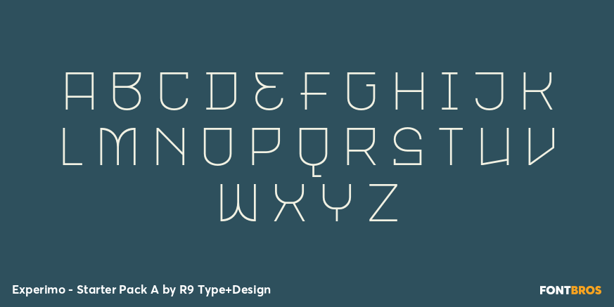 Experimo - Starter Pack A Font Poster #2