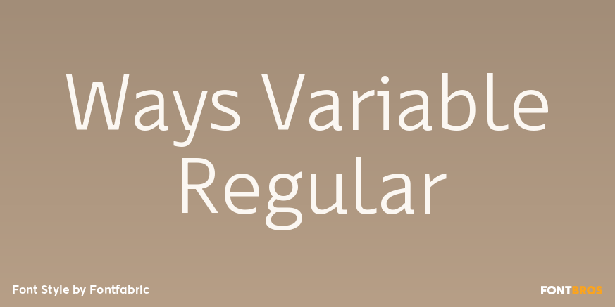 Ways Variable Regular Poster