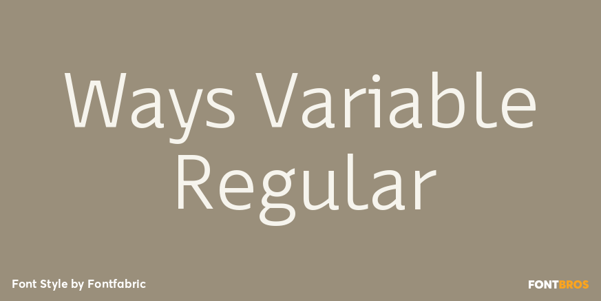 Ways Variable Regular Poster