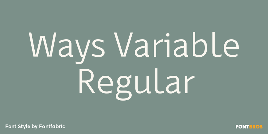 Ways Variable Regular Poster