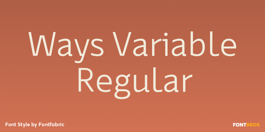 Ways Variable Regular Poster