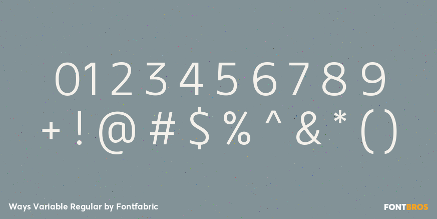 Ways Variable Regular Font Poster #4