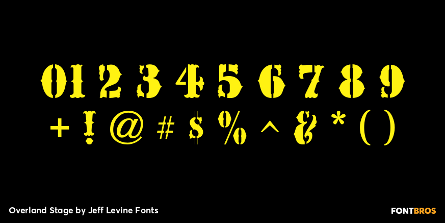 Overland Stage Font Poster #1