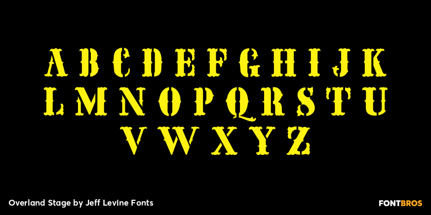 Overland Stage Font Poster #2