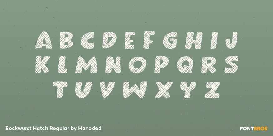 Bockwurst Hatch Regular Font Poster #2