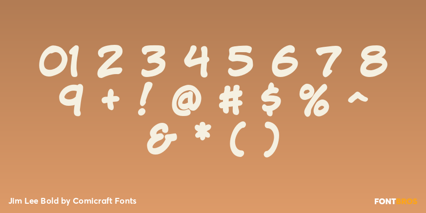 Jim Lee Bold Font Poster #1