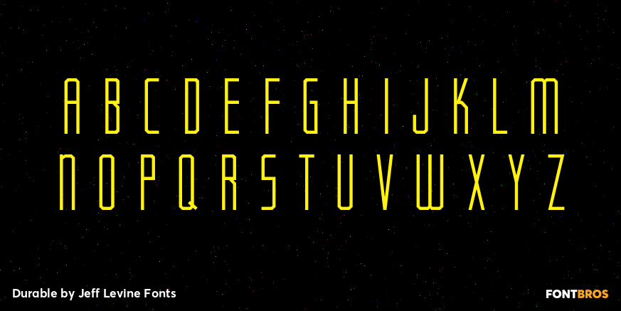 Durable Font Poster #2