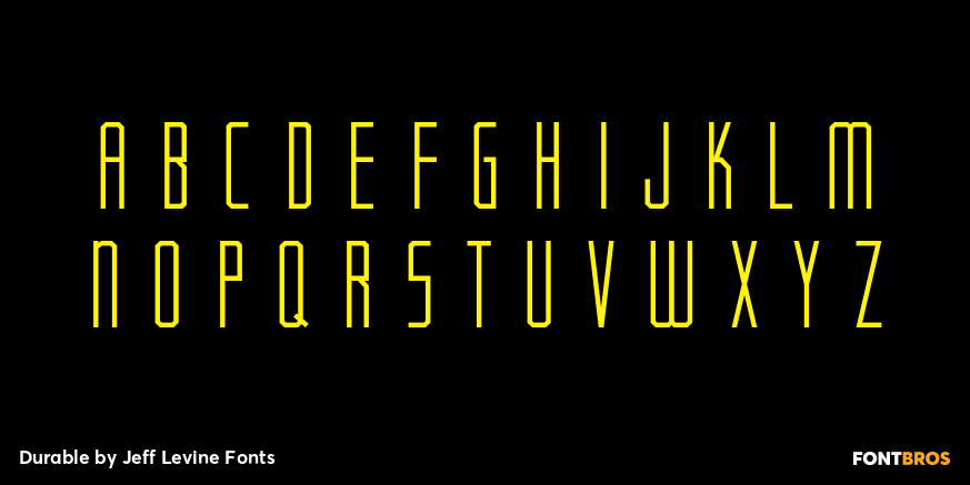 Durable Font Poster #3