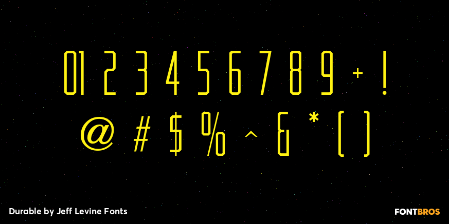 Durable Font Poster #4