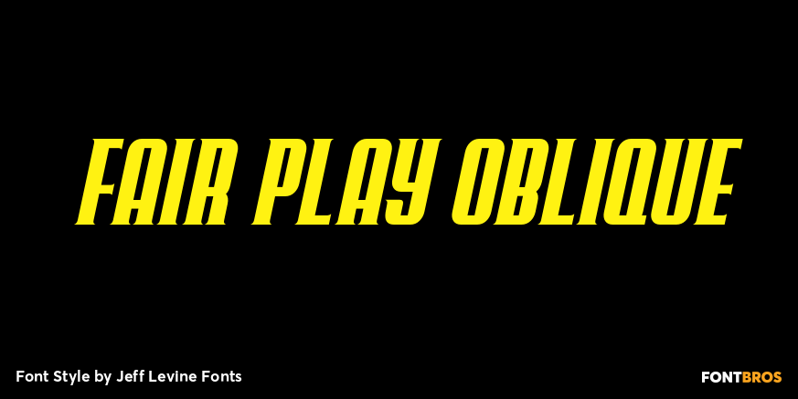 Fair Play Oblique Poster