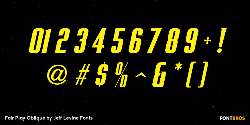 Fair Play Oblique Font Poster #4