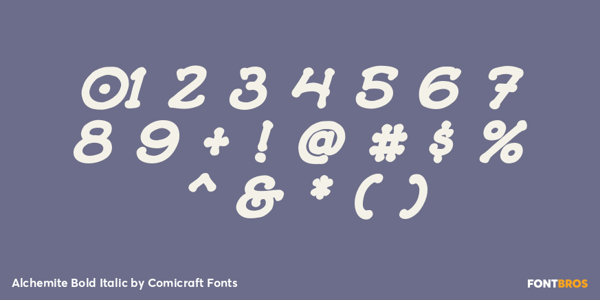 Alchemite Bold Italic Font Poster #4