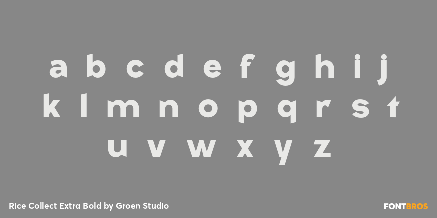 Rice Collect Extra Bold Font Poster #3