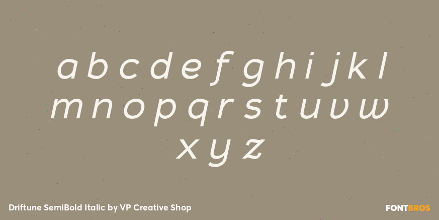 Driftune SemiBold Italic Font Poster #3