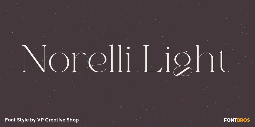Norelli Light Font Poster #1