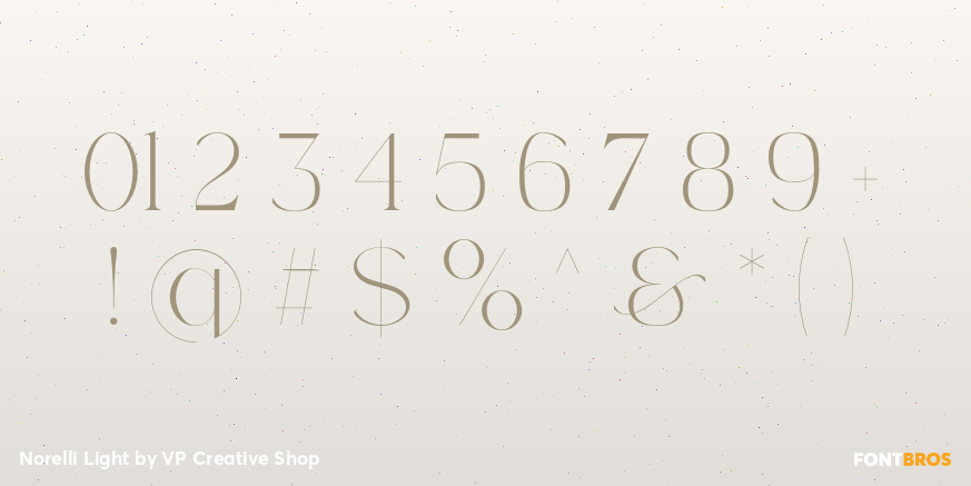 Norelli Light Font Poster #4