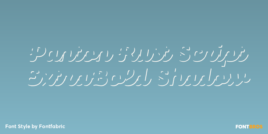 Panton Rust Script ExtraBold Shadow Poster