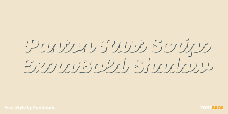 Panton Rust Script ExtraBold Shadow Poster