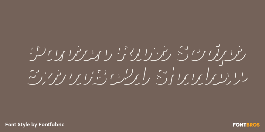 Panton Rust Script ExtraBold Shadow Poster