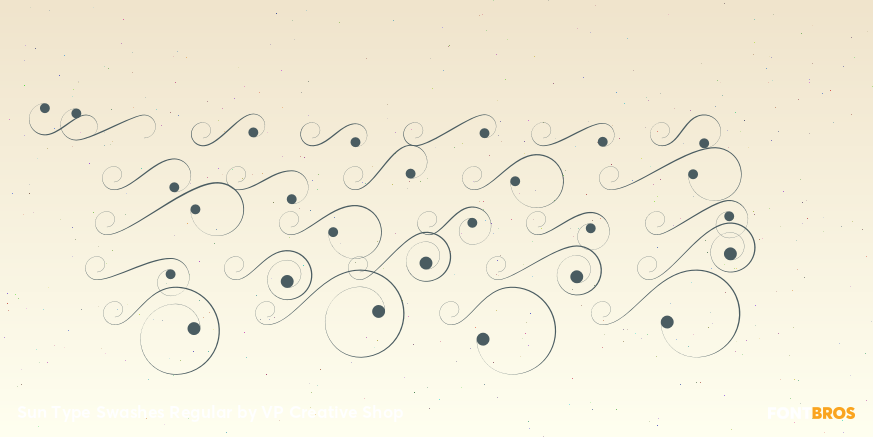 Sun Type Swashes Regular Font Poster #1
