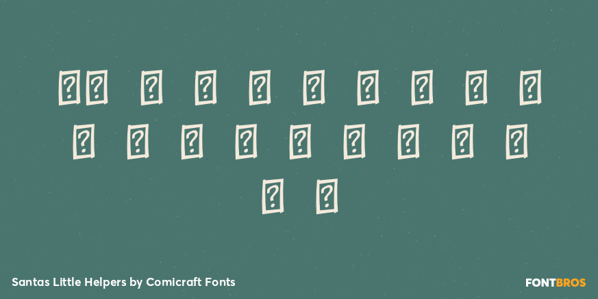 Santas Little Helpers Font Poster #1