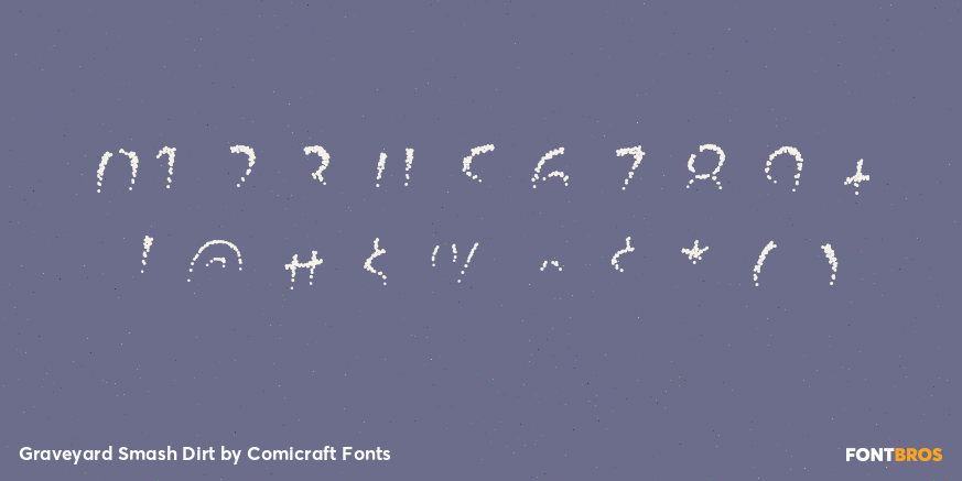 Graveyard Smash Dirt Font Poster #1