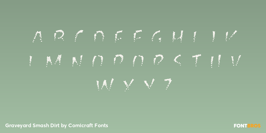 Graveyard Smash Dirt Font Poster #1