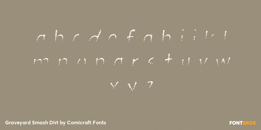 Graveyard Smash Dirt Font Poster #1