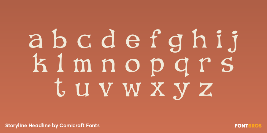 Storyline Headline Font Poster #3