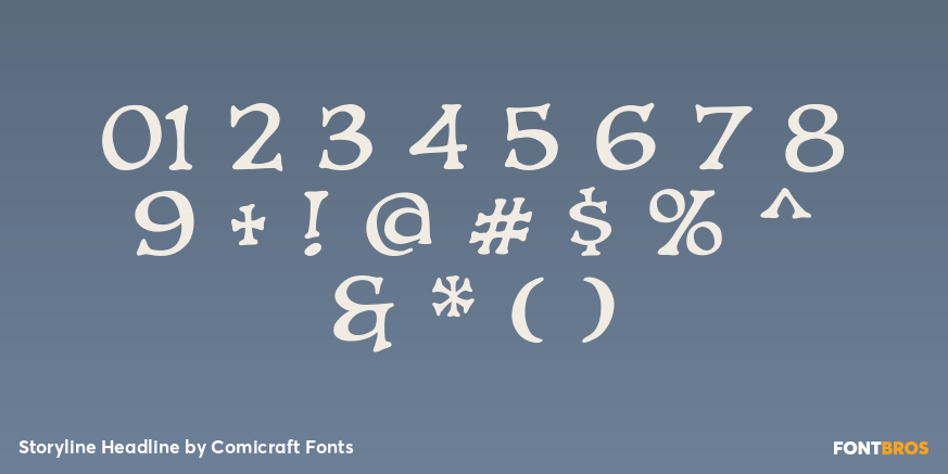 Storyline Headline Font Poster #4