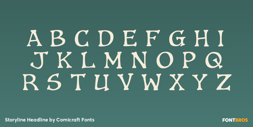 Storyline Headline Font Poster #1