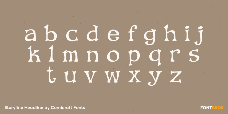 Storyline Headline Font Poster #1