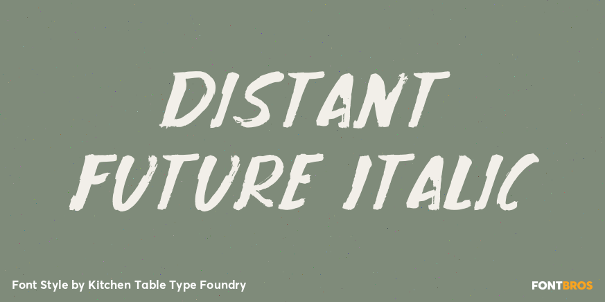 Distant Future Italic Poster
