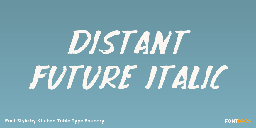 Distant Future Italic Poster