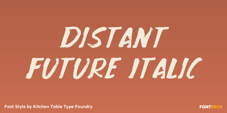 Distant Future Italic Poster