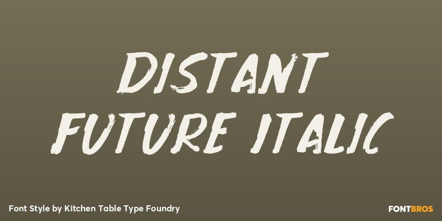 Distant Future Italic Poster