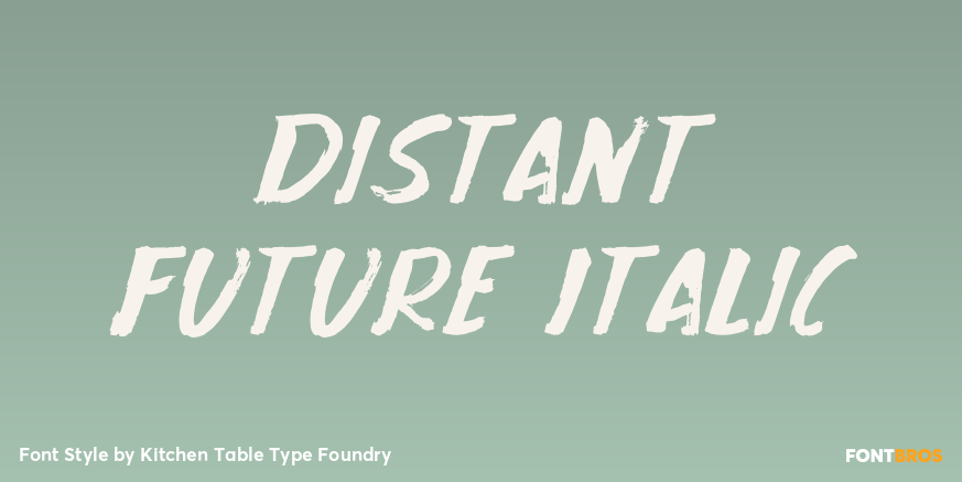Distant Future Italic Poster