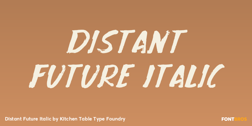 Distant Future Italic Poster