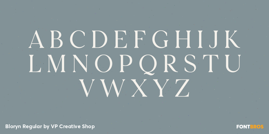 Bloryn Regular Font Poster #1