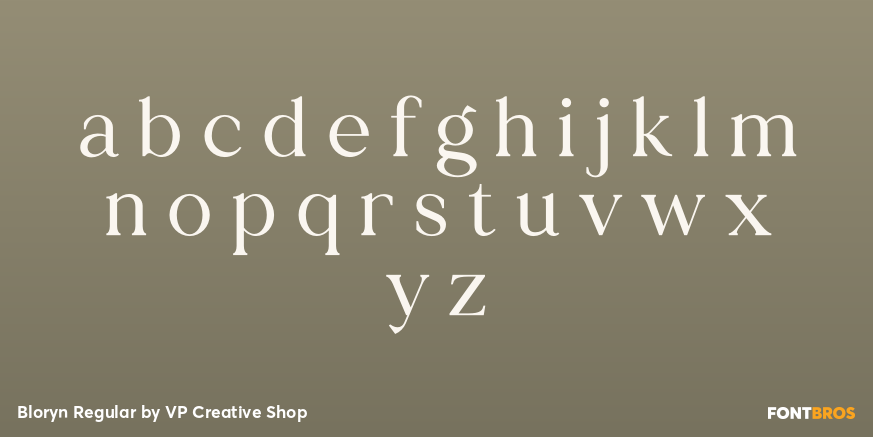 Bloryn Regular Font Poster #1