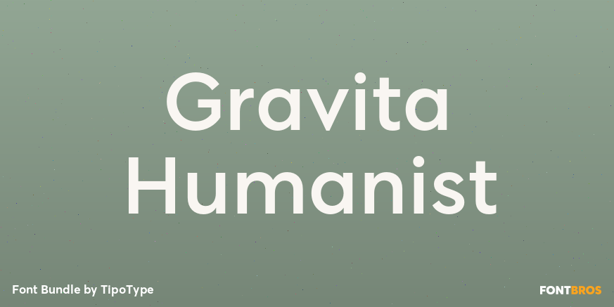 Gravita Humanist Font Poster #1